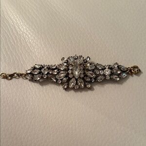 Elegant Silver Crystal Bracelet
